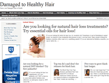 Tablet Screenshot of damagedtohealthyhair.com